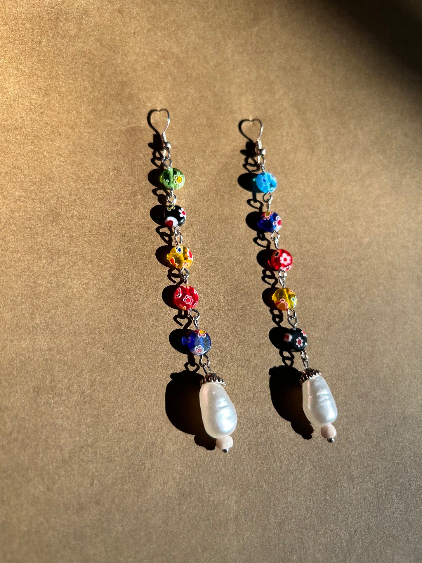 Confetti Pearl Drop Earrings